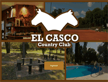 Tablet Screenshot of elcascocountryclub.com.ar